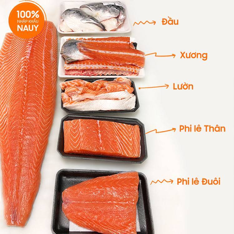 Cá Hồi Nguyên Con Tươi