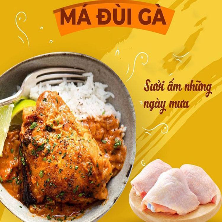 Má đùi gà (tề mỡ, phao câu)